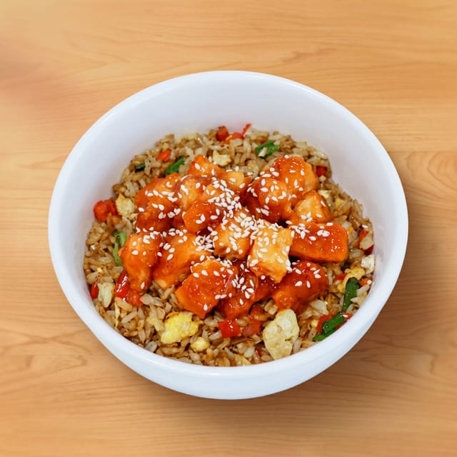 Meal #25 Sweet & Sour Chicken Fried Rice.